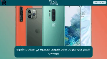 «تحذير هام» عقوبات إدخال الهواتف المحمولة في امتحانات الثانوية ببورسعيد